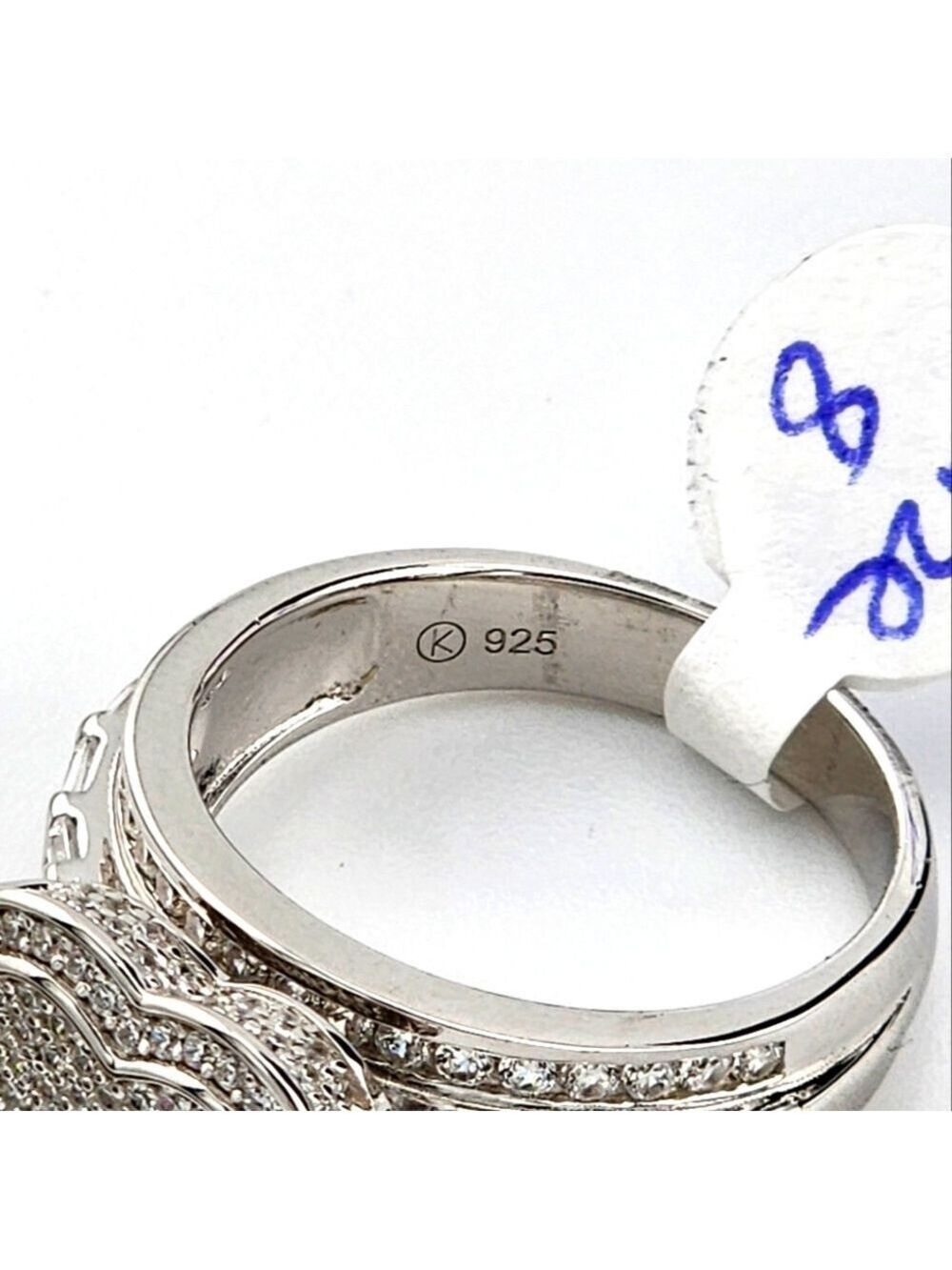 Sterling Silver 925 Heart Design CZ Ring – Brand New - Picture 8 of 15